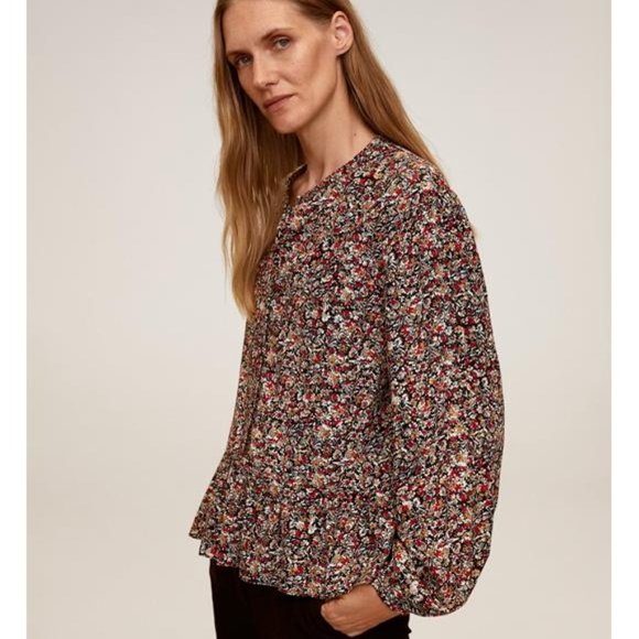 NWT Mango Floral Print Blouse - Picture 2 of 9